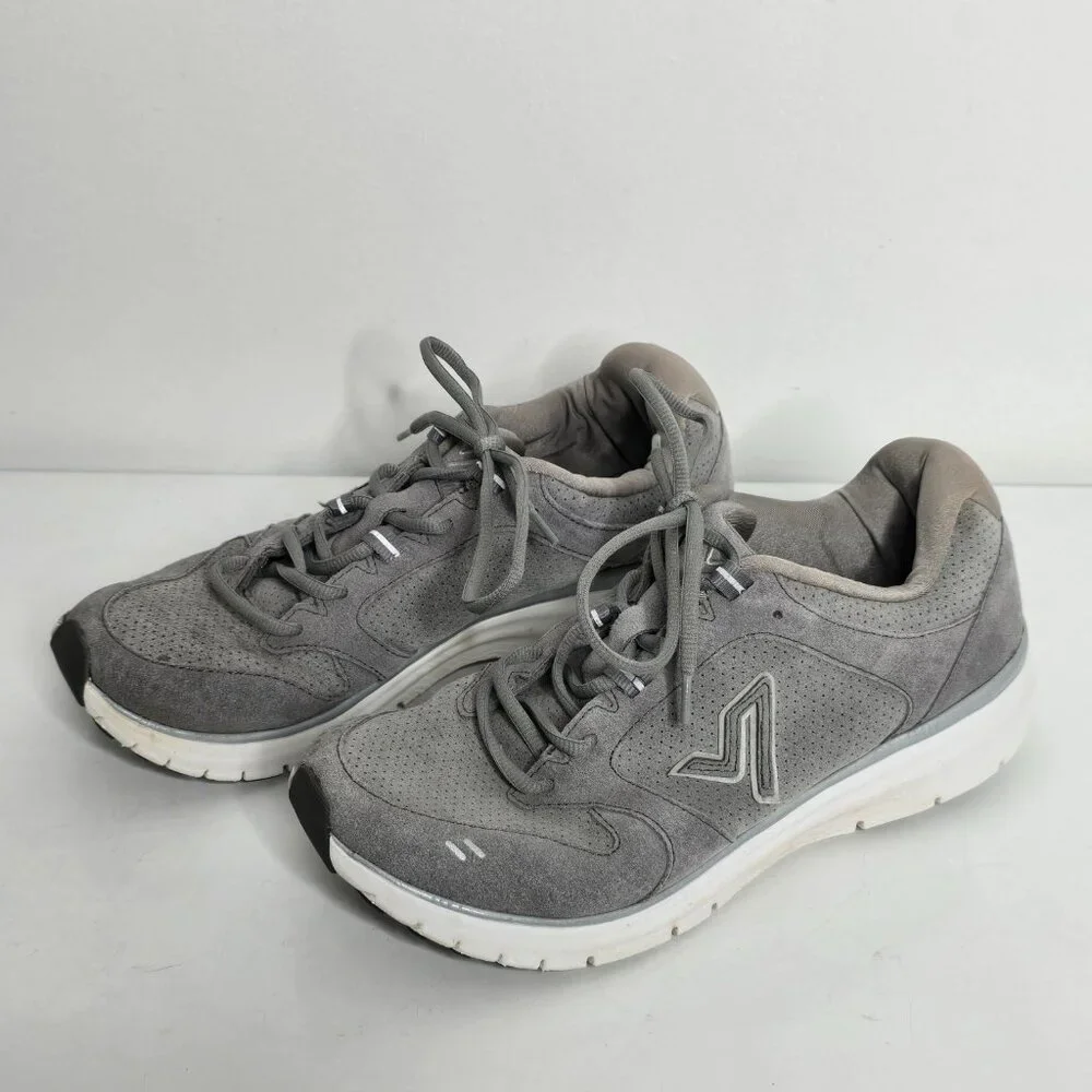 Vionic Womens Size 8.5 Revive 9264 Gray Suede Trainers Athletic Shoes